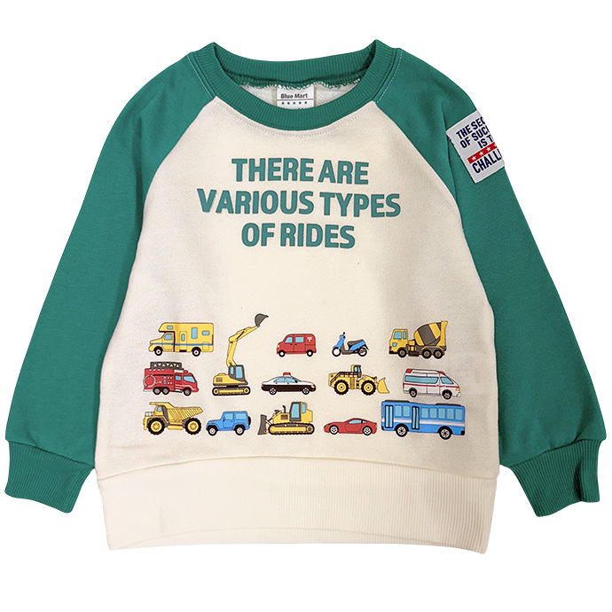 タイムセール トレーナー スウェット プルオーバー 長袖 トップス 裏毛 車 緊急車両 救急車 パトカー 消防車 アソート 子供服 キッズ 男の子 男児 送料無料 |  | 03