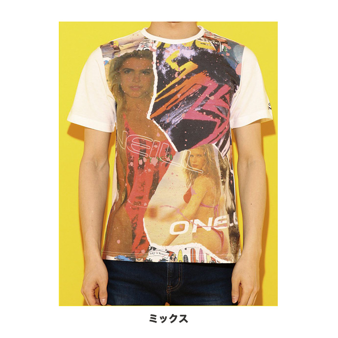 O'NEILL オニール メンズ Tシャツ 半袖 プリントT 紫外線対策 UVカット