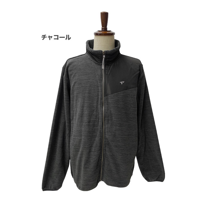 アウター ブルゾン ジャケット フリース スポーツ ゴルフ タウンユース 異素材 切り替え 長袖 あったか ツアーステージ ロゴ メンズ 送料無料 |  | 01