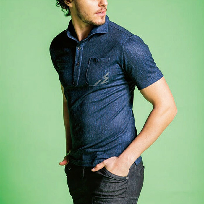 アイズフロンティア 半袖 ポロシャツ ストレッチ プリント 作業着 作業服 抗菌 防臭 705p 送料無料 | I'Z FRONTIER | 03