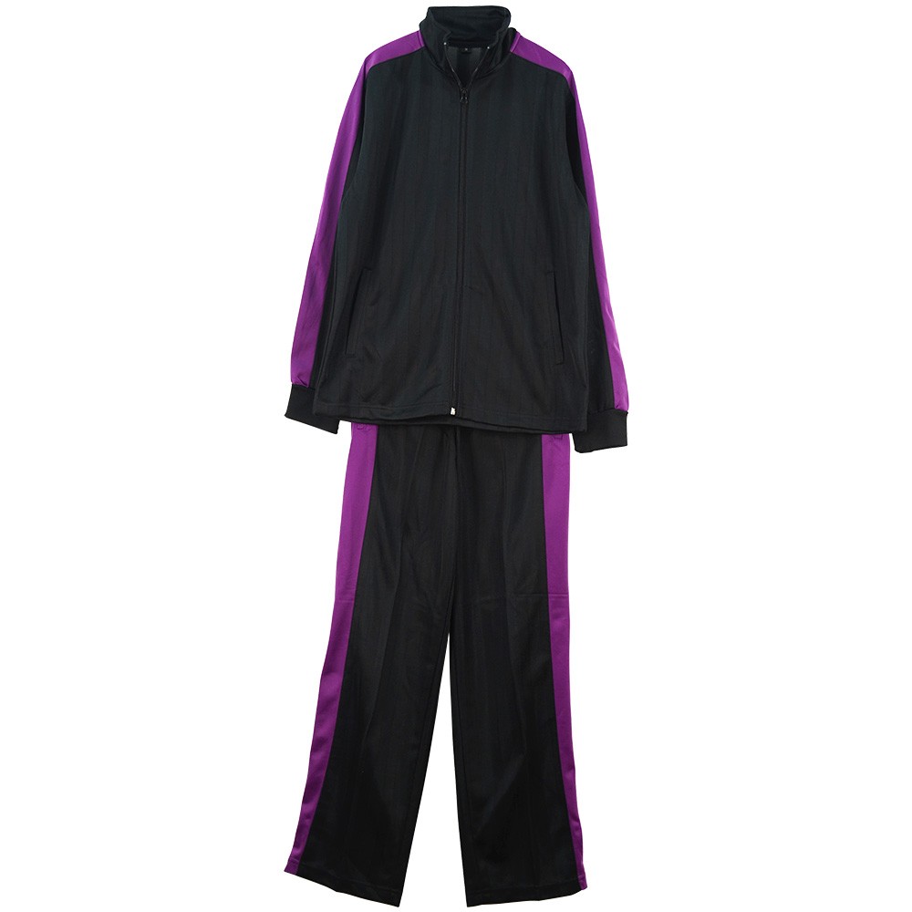 ジャージ セットアップ 上下セット 上下組 ルームウェア 部屋着 レディース スポーツ 運動 ランニング 部活 1本ライン 送料無料 |  | 02