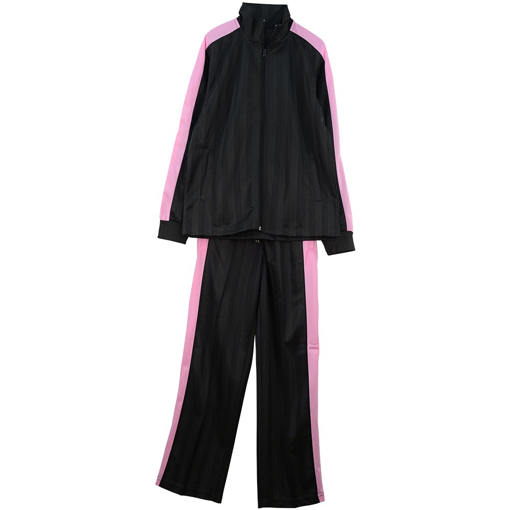 ジャージ セットアップ 上下セット 上下組 ルームウェア 部屋着 レディース スポーツ 運動 ランニング 部活 1本ライン 送料無料 |  | 04