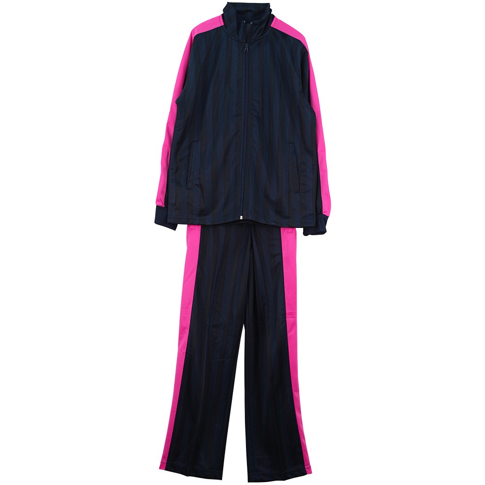 ジャージ セットアップ 上下セット 上下組 ルームウェア 部屋着 レディース スポーツ 運動 ランニング 部活 1本ライン 送料無料 |  | 06