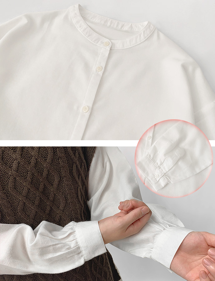 ベスト ニットベスト ケーブルニット シャツ ブラウス アンサンブル 2点セット 長袖シャツ スタンドカラー レイヤード ケーブル編み 送料無料 |  | 15