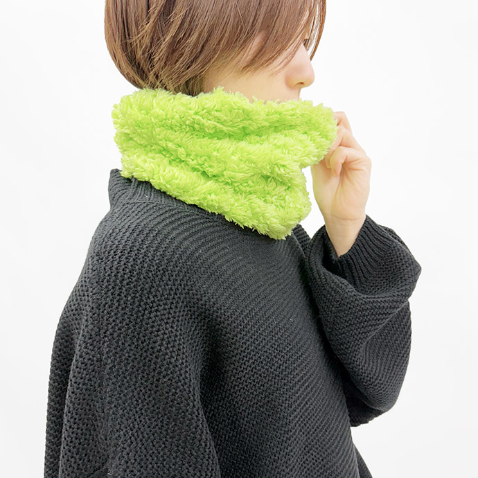 ネックウォーマー ヘアバンド 2way 防寒 ボア あったか ふわふわ