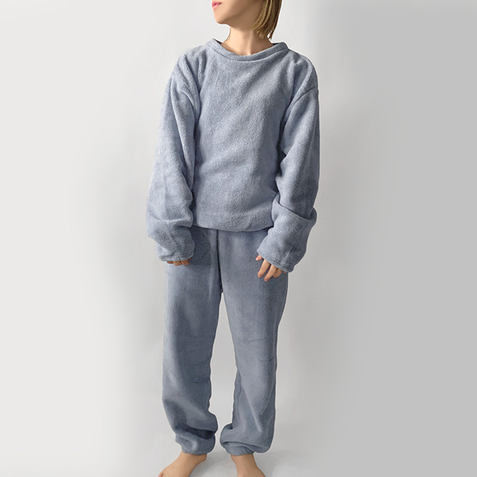 セットアップ 上下組 上下セット 部屋着 ルームウェア パジャマ トレーナー トップス パンツ おうち時間 ボア ウエストゴム 防寒 送料無料 |  | 04