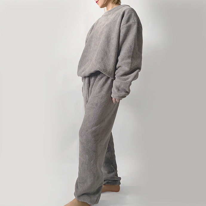 セットアップ 上下組 上下セット 部屋着 ルームウェア パジャマ トレーナー トップス パンツ おうち時間 ボア ウエストゴム 防寒 送料無料 |  | 05