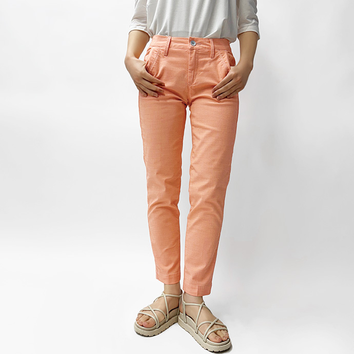 シガレットパンツ ストレートパンツ テーパード アンクル 吸水速乾 軽量 形態安定 エコ エシカル 薄手 股上浅め Sweet Camel レディース 送料無料 |  | 01