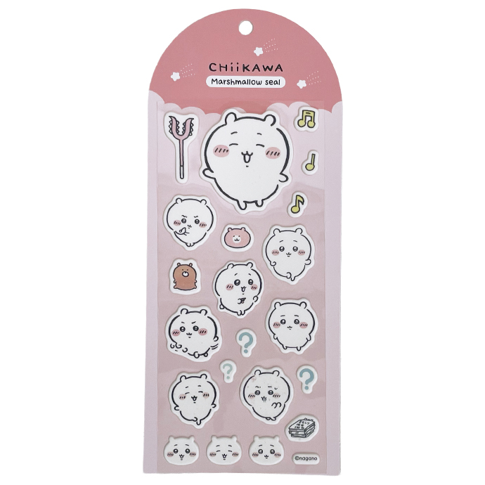 シール ぷくぷくシール ぷっくりシール ちいかわ ハチワレ マシュマロ