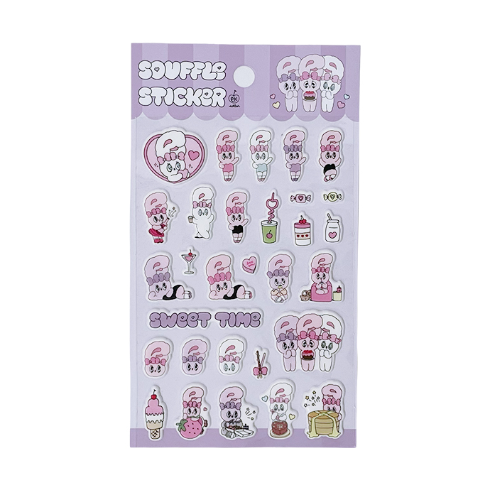 シール ぷくぷく ぷっくり エスターバニー 立体シール デコシール ぷにぷに バラ売り 1枚売り 単品 デコレーション キャラクター 韓国 キッズ 送料無料 |  | 02