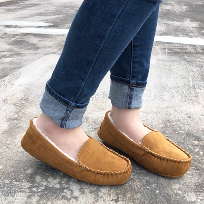 モカシン シューズ 靴 レディース ボアモカシン ぺたんこ 無地 プレーン ボア あったか 防寒 楽チン |  | 02