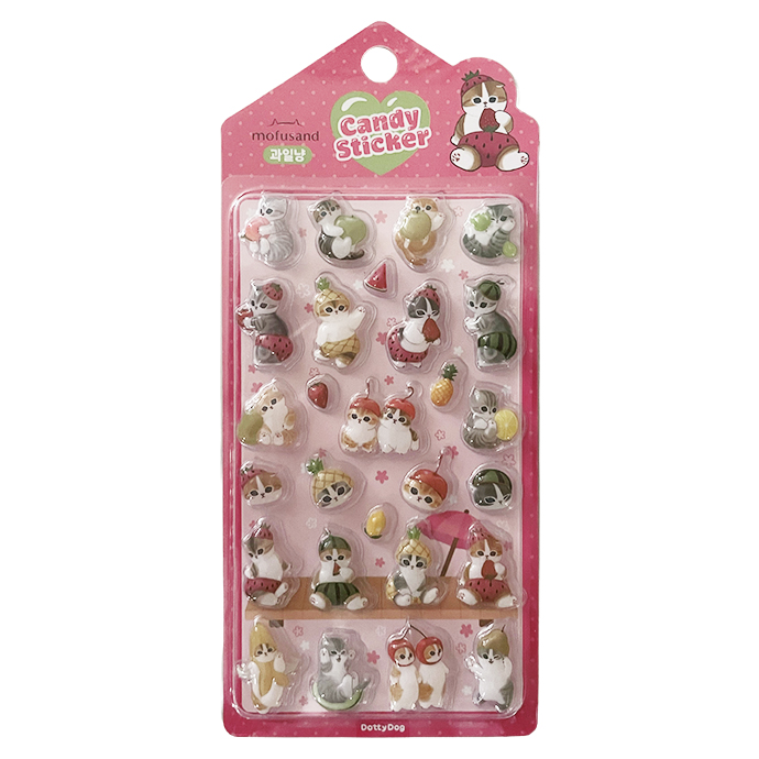 シール ぷくぷく ぷっくり mofusand モフサンド デコシール バラ売り 1