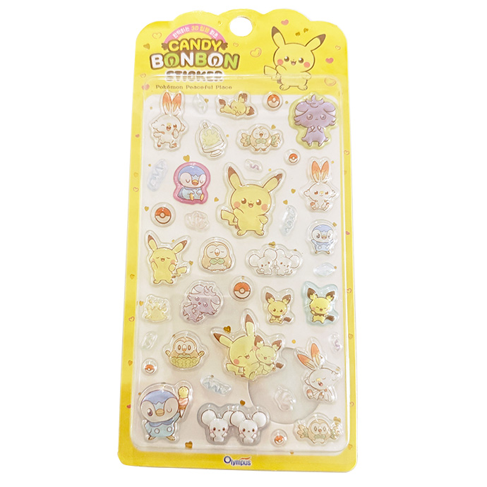 シール ぷくぷくシール ぷっくりシール 3Dシール 立体シール 1枚売り