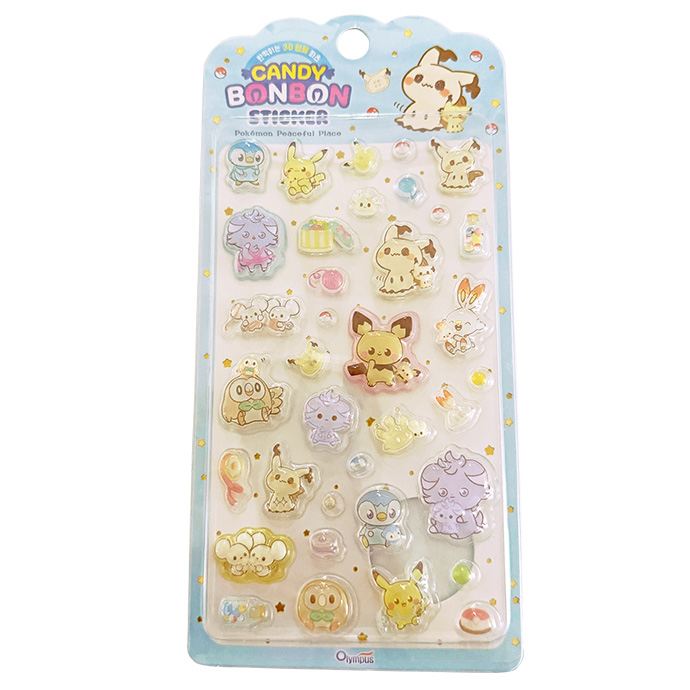 シール ぷくぷくシール ぷっくりシール 3Dシール 立体シール 1枚売り
