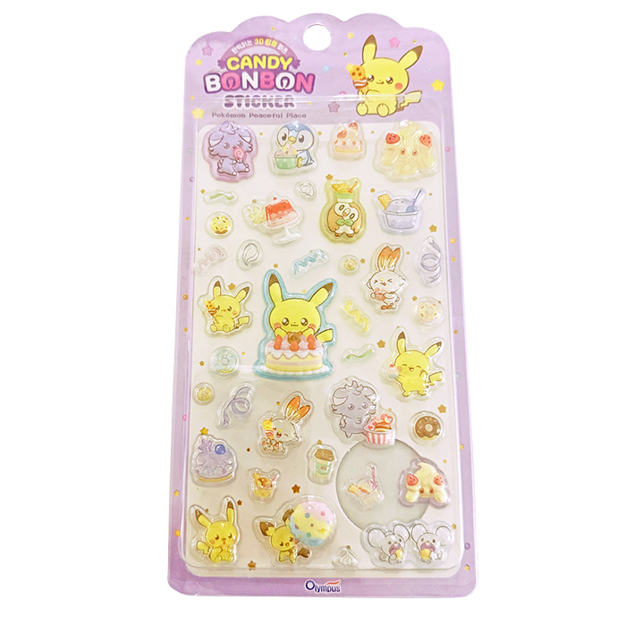 シール ぷくぷくシール ぷっくりシール 3Dシール 立体シール 1枚売り