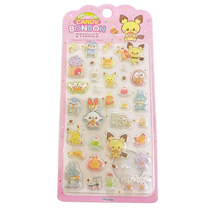 シール ぷくぷくシール ぷっくりシール 3Dシール 立体シール 1枚売り