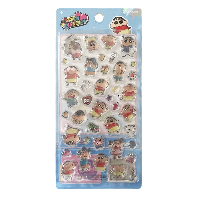 シール ぷくぷくシール ぷっくりシール クレヨンしんちゃん クリア