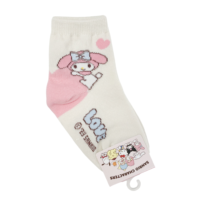 靴下 ソックス 子供用 キッズ サンリオ マイメロ クロミ ハローキティー ポチャッコ ポムポムプリン シナモロール 滑り止め 送料無料 | sanrio | 05