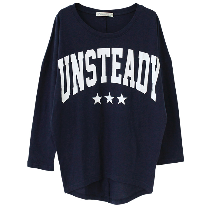 ロンT Tシャツ ゆるTシャツ ビッグTシャツ レディース 長袖 ドルマン