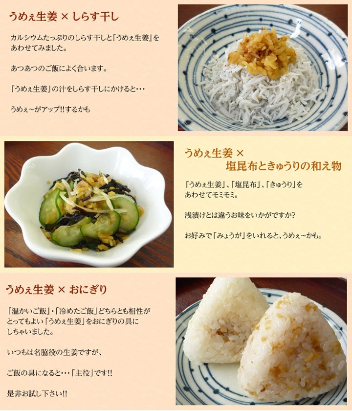 うめぇ生姜レシピ