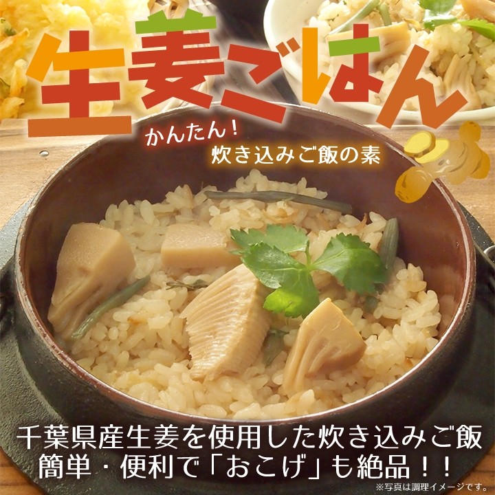 生姜ごはん　かんたん炊き込みご飯の素　簡単・便利で「おこげ」も絶品！！