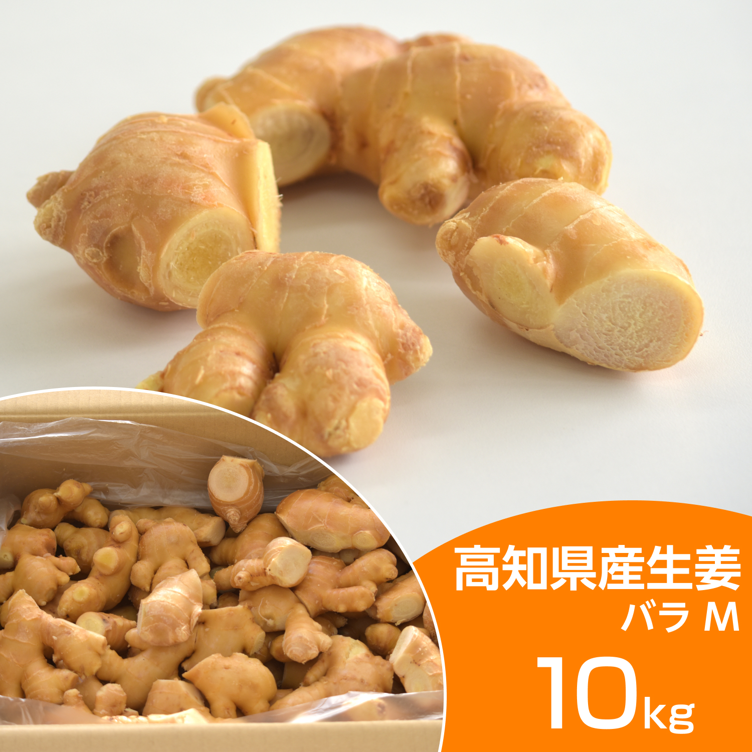 高知県産囲生姜10Kg 食用 高知県産生姜バラ Mサイズ 10kg : 生姜工房 - 通販 - Yahoo