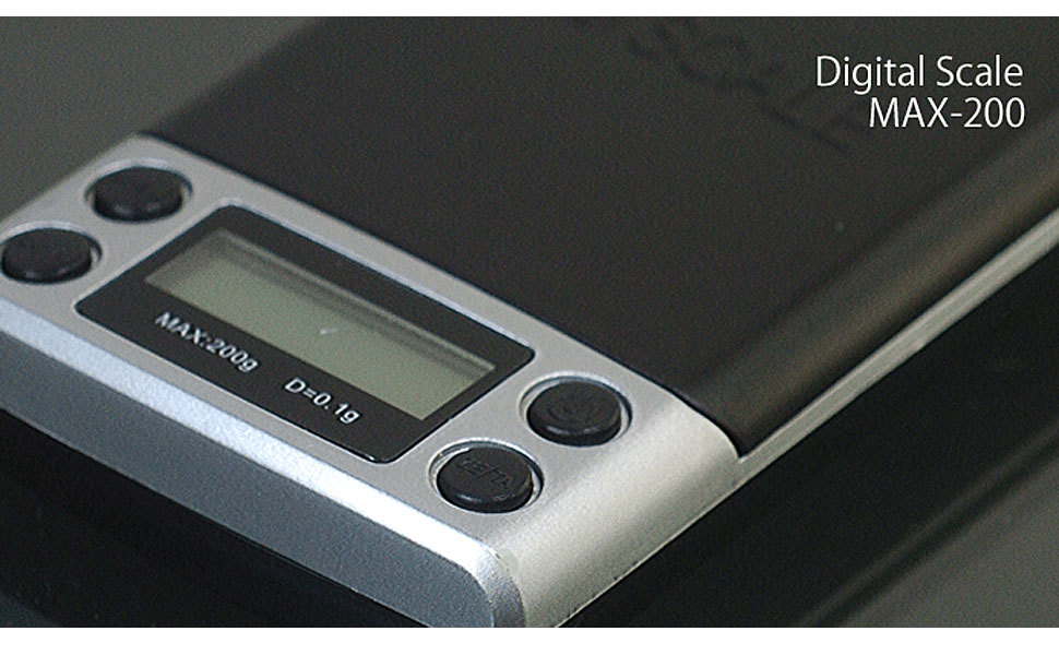 送料無料ネコポス】MAX-200 デジタル スケール 0.1g〜200g : HEAD