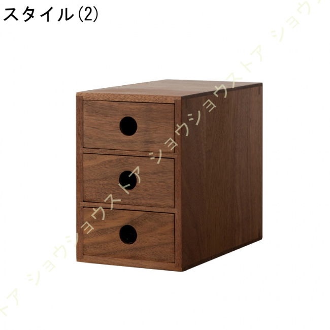 【 希少 】高さ28.5㎝ 木製 取っ手付き 7段引き出し マルチ小物入れ 391060-sz.jpg