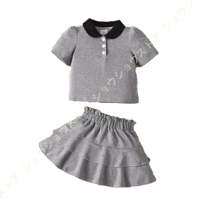 子供服 女の子 セットアップ 半袖ｔシャツ スカート 2点セット キッズ ジャージ 上下セット スポ...
