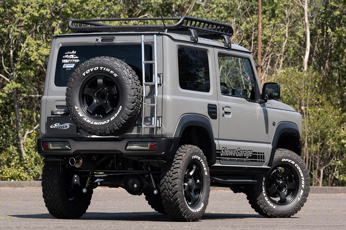 ショウワガレージ リアラダー ステンレス 30mmバック ジムニー  