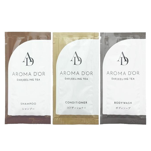 ヘアケア&ボディソープ AROMADOR(アロマドール) パウチ 12mLx500包セット (シャンプー・コンディショナー・ボディソープから選択)