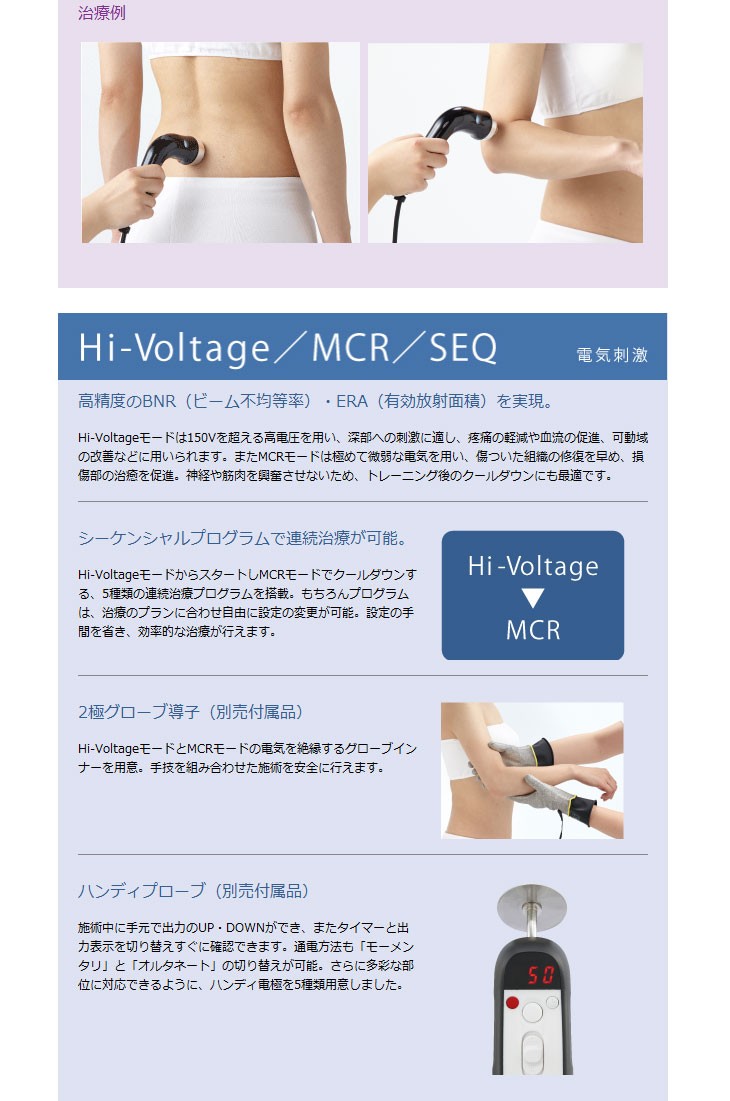 伊藤超短波 ハンディプローブ + アクセルガード 低周波治療器 イトー ESPURGE （ エスパージ ） 伊藤超短波