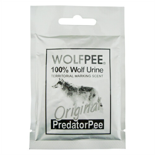 害獣忌避用品 ウルフピー 5g x4袋 簡易包装 WOLFPEE 動物除け オオカミ