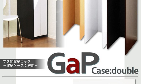 すき間収納ラック【GaP】専用枠　収納ケース2杯用