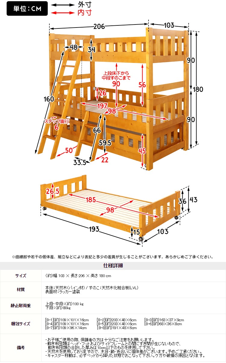 三段ベッド