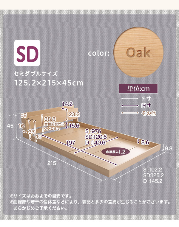 【送料無料】デザインフロアベッド　SDサイズ　【Lani-ラニ-】 楽天市場】デザインフロアベッド SDサイズ 【Lani-ラニ-】【メーカー