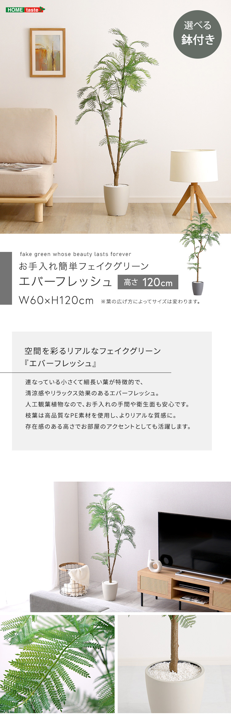 フェイクグリーン 観葉植物 エバーフレッシュ リアル 鉢付き おしゃれ