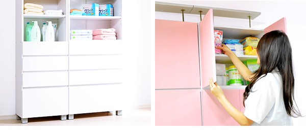 サニタリーラック【Figaro】幅60cm上置き