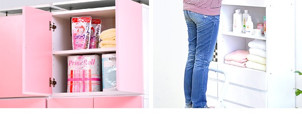 サニタリーラック【Figaro】幅60cm上置き