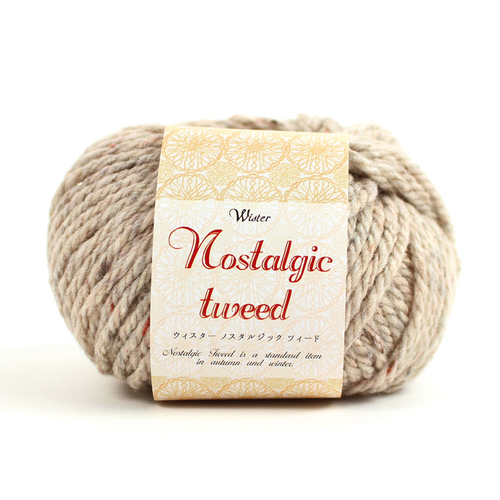 クラフトハートトーカイ ウイスターノスタルジックツィードで編む