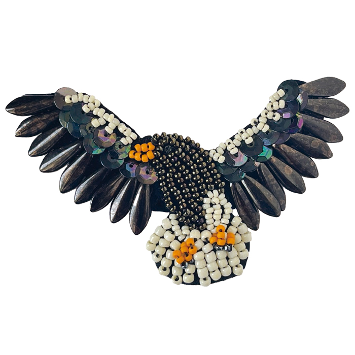 トーホー TOHO ビーズ刺繍で作る ブローチキット TORI 鳥 | ビーズ刺繍