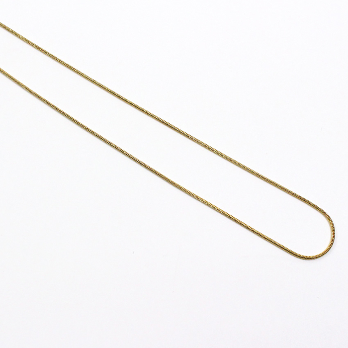 ステンレス ネックレスチェーン スネーク シルバー ゴールド 40cm | 変色しにくい アレルギーが起きにくい チェーン メタル パーツ おしゃれ 個性的 細目 | クラフトハートトーカイ | 02