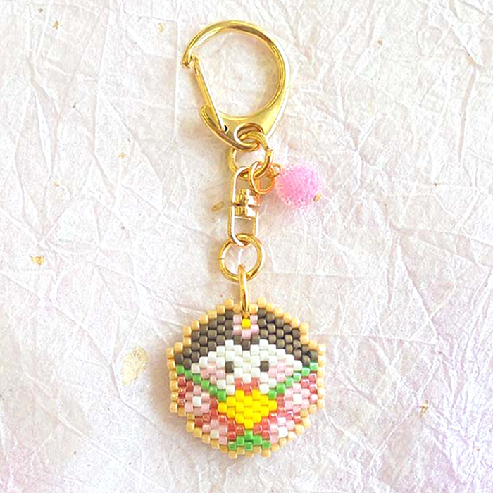 ビーズキット アイシングクッキー風 ひな祭り キーホルダー