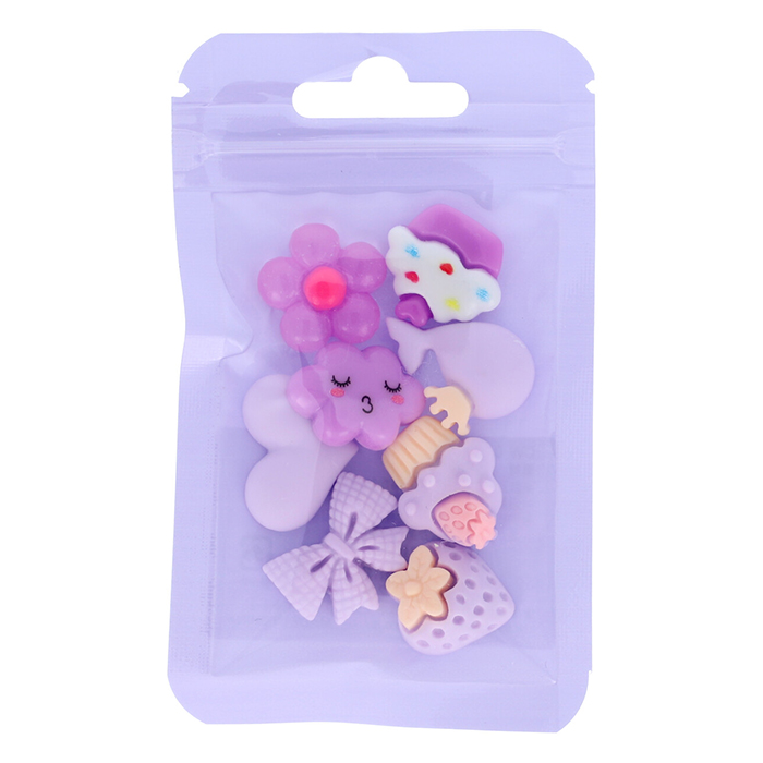 デコパーツミックス S 全8色 パープル / イエロー ブルー グリーン