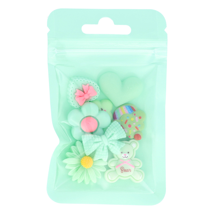 デコパーツミックス S 全8色 パープル / イエロー ブルー