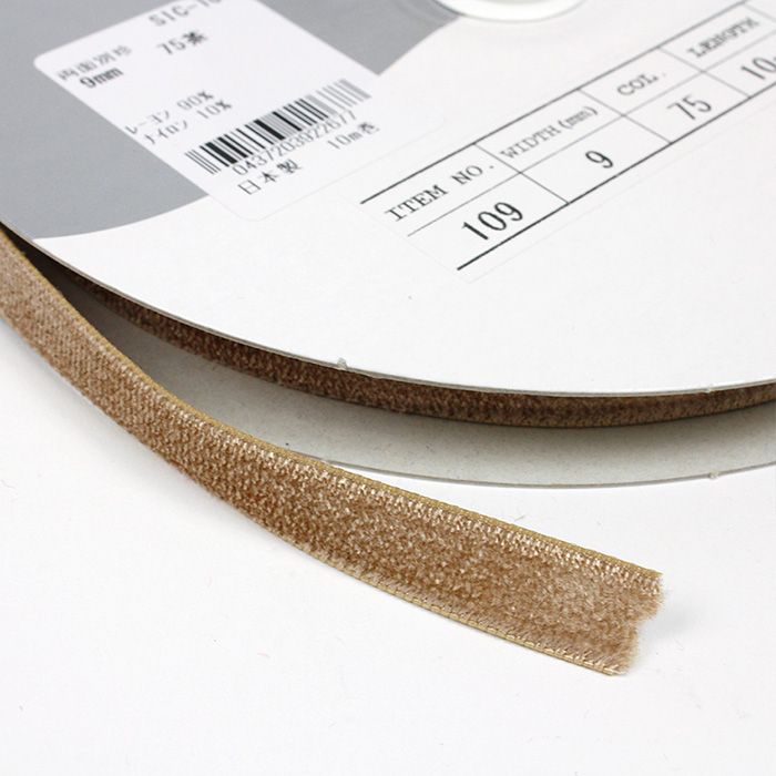 両面別珍リボン 巾 9mm 巻売り 反売り 10m巻き SIC-109 | ベルベット