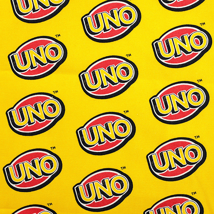 UNO ロゴ柄 オックス 50cm カットクロス｜生地 布 布地 はぎれ カット