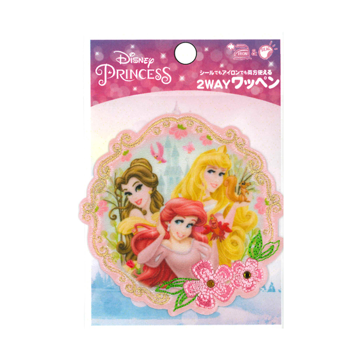 ワッペン プリンセス ドリームキャッスル 城 アリエル ベル オーロラ姫