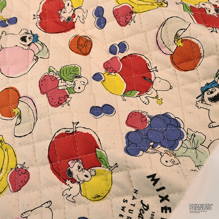 ピーナッツ スヌーピー フルーツ オックスキルト カットクロス
