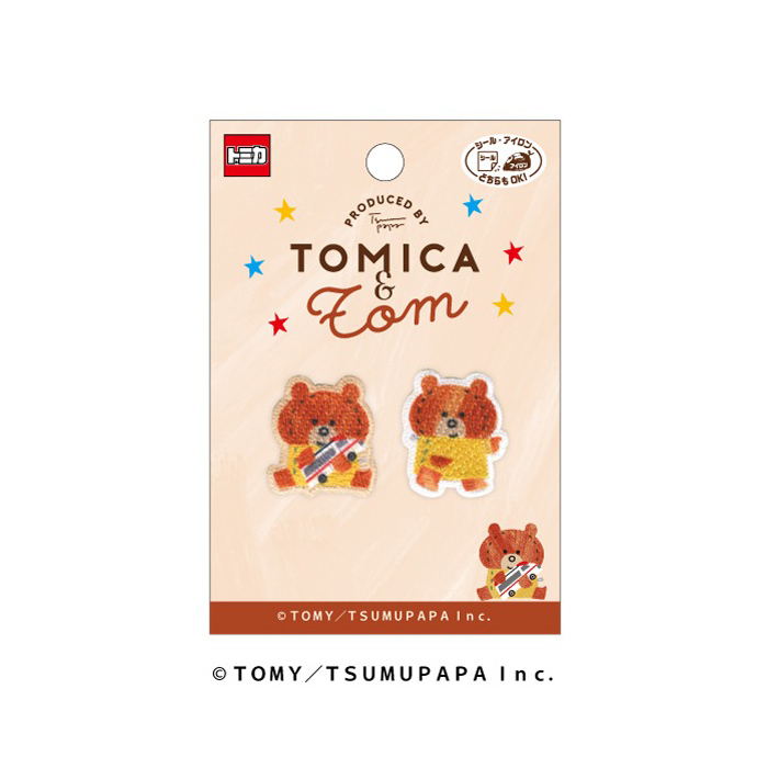『Tom＊＊様』お名前ワッペン トミカとトムワッペン シール アイロン両用タイプ | 接着 ワッペン